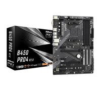 ASRock Carte mère B450 Pro4 R2.0 – Socket AM4, ATX, 4 emplacements DDR4, AMD B450