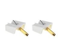 B48A 2X Stylet de Remplacement en Diamant for Plateau tournant Gramophone for Tenorel N2001 D for PL12D for Goldring D100 110