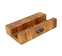 B4K® Support de planche à découper en chêne - Support de planche à découper stable pour planche en bois et bloc à découper (4,3 cm d'épaisseur) - Antidérapant et durable