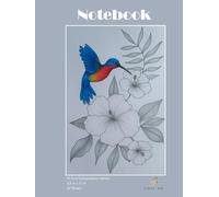 B5 Grid Composition Graph Paper Notebook "Hummingbird" for math, graphing, writing and more Large Size 8,5 x 11 in, 120 Pages: For teens, students, ... use, the Great Size to fit in your Backpack