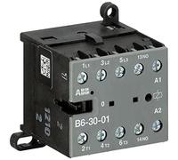 B6-30-01-01, ABB, contacteur compact 3 pôles, 1 contact auxiliaire et bornes à vis