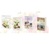 B6 Carnet scintillant avec bord.80ème anniversaire (10pcs) MIX