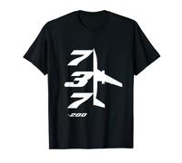B737-200 Pocket Rocket Airliner Profil haut et bas T-Shirt