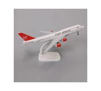 (B747 Virgin) Maquette d'avion Boeing 747 Virgin Atlantic de 20 cm, en alliage métallique moulé sous pression, ave