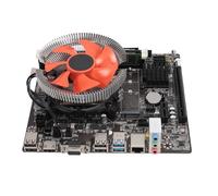 B75 Carte mère CPU Combo avec ventilateur de refroidissement, processeur I5-3470, DDR3 Dual Channel, LGA 1155, PCI E M.2 NVME/NGFF, SATA, USB 2.0/3.0, RJ45, VGA & , alimentation triphasée