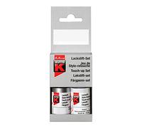 B76 ROUGE DE FEU MET (Stylo retouche 9 ml + Vernis 9 ml) - Pinceau reparation rayure peinture aile carrosserie RENAULT (9 ml + vernis 9 ml pour teintes metalisees)