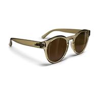 B89 Lunettes de Soleil Mode Rondes Homme Femme Unisexe en TR90 Protection UV400 100% - mod. SP (Sable Transparent - Verres Marron)