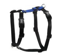 Blue-9 Buckle-Neck Balance Harness, Fully Customizable Fit No-Pull Harness, Ideal for Dog Training and Obedience, Made in The USA, Blue, Medium