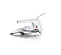 BA 3211 - Fer à sec avec fermeture automatique - semelle : aluminium brossé - 1200 Watt - blanc