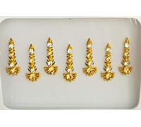 BA134 Or Argent Perles de Pierre Bindi Tatouage Bollywood Fantaisie Partie Bandeau Autocollant Aïd Mariage Tika