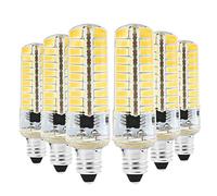 BA15D E11 E17 G9 G4 LED Silicone Light 5730 SMD 80LED Dimmable Energy Saving Lamp 7W (Equivalent Replacement 70W Halogen Lamp) 2700k LED Bulbs For Living Room AC110V Warm White (6Pa (E17)