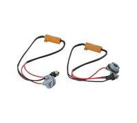 BA15S 1156 Lot de 2 ampoules LED Canbus Décodeur Résistance de charge 50 W OBC Annulateur pour feux de circulation diurnes et feux arrière de voiture