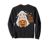 Baa I Mean Boo Ghost Sheep Halloween Ghost Sheep Sweatshirt