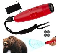 baabeash Corne À Ours - Portable 4 volumes 3 sons 125 dB | Corne À Ours Forte - Pour Camping Escalade Exploration En Plein Air Gestion De Foule Sécurité