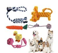 baabeash en Corde pour Chiens | Coton Naturel Nettoyage des Dents - Corde à nœuds pour Petits, Moyens, Grands Chiens mordeurs,pour Petites, Moyennes, Grandes Races, intérieur, extérieur,