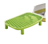 baabeash Marche Escalier pour Litière - Plateforme Double Couche Anti-Projection avec Hauteur Surélevée | Marchepied Rampant Collecteur pour Chaton Maison Balcon Bureau Chambre