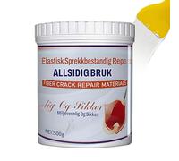 baabeash Mur De Trous | Pâte Anti-fissure Imperméable - Scellant Anti-fuite Plafond Fibre 500 g | pour Cuisine Salle De Bains Salon Intérieur Béton Bois Résine Métal