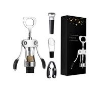 baabeash Ouvre-Bouteille de Vin | Accessoire de Bar en Forme d'Aile avec Coupe-,Tire-Bouchon à Vis pour Bouteille de Vin | pour Cuisine, Bar, Fêtes, BBQ, Dîner, Réunion et Restaurant