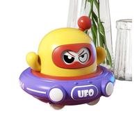 baabeash OVNI à traction arrière | Adorable bateau de fusée - Jouet sauteur - Activités de plein air - Changement de visage - Aire de jeux intérieure pour tout-petits, filles, garçons, anniversaire