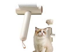 baabeash Peigne pour chats - Brosse anti-peluches et réduction des mues pour animaux de compagnie - Outil démêlant en acier inoxydable pour chiots et animaux de taille moyenne ou grande