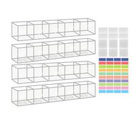 baabeash Porte-paille pour armoire - Distributeur de pailles autocollantes en acrylique transparent - Récipient peu encombrant pour mélangeur, pinceaux, cuillères, rangement d'accessoires de cuisine