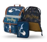 BAAGL 3 SET Zippy Harry Potter Hogwarts : porte-documents, trousse à crayons, sac Baagl