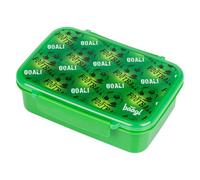 Baagl Boîte à déjeuner enfant pour l'école - Boîte à goûter avec compartiments - pour fille garçon - Boîte à déjeuner avec compartiments - Boîte à casse-croûte, boîte à goûter (football)