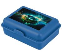 Baagl Boîte à déjeuner enfant pour l'école - pour fille, garçon - boîte à casse-croûte, boîte à goûter (voiture de course)