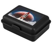 Baagl Boîte à goûter pour enfants avec compartiments - Boîte à goûter avec séparateur pour l'école et le jardin d'enfants - Lunchbox avec compartiments pour les filles (Space Shuttle)