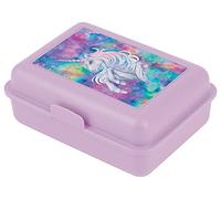 Baagl Boîte à goûter pour enfants avec compartiments - Boîte à goûter avec séparateur pour l'école et le jardin d'enfants - Lunchbox avec compartiments pour les filles (Unicorn)