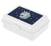 Baagl Boîte à goûter pour filles pour l’école - Lunchbox pour enfants, maternelle - Boîte à goûter, contenant pour le déjeuner, porte-pain, boîte à collations (Licorne Or)