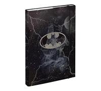 Baagl Boîte de classement pour cartable A4, Chemise pour enfants avec élastique et rabat intérieur, Classeur avec élastique pour garçon (Batman Storm)