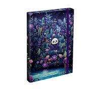 Baagl Boîte de classement pour cartable - Chemise A4 pour enfants avec élastique et rabat intérieur - Classeur avec élastique pour garçon (Jungle Panda)