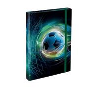 Baagl Boîte de classement pour cartable - Chemise A4 pour enfants avec élastique et rabat intérieur - Classeur avec élastique pour garçon (ball)