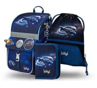 Baagl Cartabl sac d'école Zippy pour 1ère classe - Ensemble cartable garçon/fille 3 pièces - Sac à dos ergonomique Space Ship