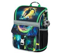 Baagl Cartable Fille pour 1ère classe - Sac d'école ergonomique pour enfants - Sac à dos d'école avec sangle de poitrine - Cartable primaire Cartable Tornister, joueur de football