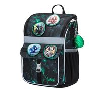 Baagl Cartable Fille pour 1ère classe - Sac d'école ergonomique pour enfants - Sac à dos d'école avec sangle de poitrine - Cartable primaire Cartable Tornister, Dragon., De taille moyenne, Créateur