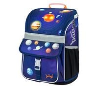 Baagl Cartable Fille pour 1ère classe - Sac d'école ergonomique avec sangle de poitrine - Cartable Tornister, Planètes