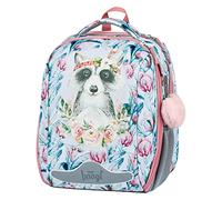 Baagl Cartable pour garçons et filles de 1ère classe Shelly Cartable d'école primaire léger pour enfants Sac rigide avec sangle de poitrine, raton laveur