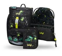 Baagl Cartable Garçons pour 1ère iry Sac d'école Ensemble de 3 pièces, Sac à dos d'école primaire pour enfants, Cartable pour l'école, Tornister, Tracteur., Mittelgroße, Ultra léger