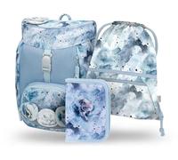 Baagl Cartable Garçons pour 1ère iry Sac d'école Ensemble de 3 pièces, Sac à dos d'école primaire pour enfants, Cartable pour l'école, Tornister, Polaire., Mittelgroße, Ultra léger