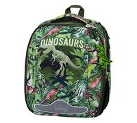 Baagl Cartable pour garçons et filles de 1ère classe Shelly Cartable d'école primaire léger pour enfants Sac rigide avec sangle de poitrine, Dinosaures
