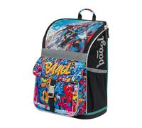 Baagl Cartable pour garçons et filles pour la première classe - Sac d'école ergonomique pour enfants - Sac à dos d'école avec sangle de poitrine - Cartable d'école primaire, Skatepark, Taille moyenne