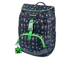 Baagl Cartable Ultra Léger pour 1ère Classe - Sac à Dos d'École Airy pour Garçons et Filles, Primaire, Minecraft