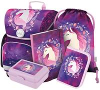 BAAGL Ergo Pferd Set de 5 cartables : cartable, trousse à crayons, sac de gym, boîte à goûter, porte-cahier