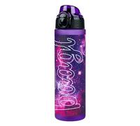 Baagl Gourde anti-fuite pour enfants, 700 ml, bouteille d'école et de sport, pour filles, bouteille polyvalente et pratique avec couvercle verrouillable (Galaxy)