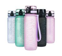 Baagl Gourde anti-fuite pour enfants, 800 ml, bouteille d'école et de sport, pour garçons et filles, bouteille polyvalente et pratique avec couvercle verrouillable, lavande