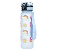 Baagl Gourde anti-fuite pour enfants, 500 ml, bouteille d'école et de sport, pour garçons et filles, en Tritan, (hippie)