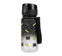 La Gourde en Tritan avec Paille et Passoire pour Enfant 350 ml, Sans PVC et BPA, Anti-Fuite (Batman Mask)