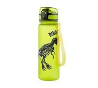 Baagl La Gourde en Tritan avec Paille et Passoire pour Enfant 500 ml, Sans PVC et BPA, Anti-Fuite (Dinosaurs)